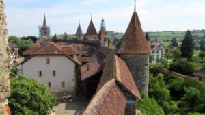 Murten walled medieval town switzerland